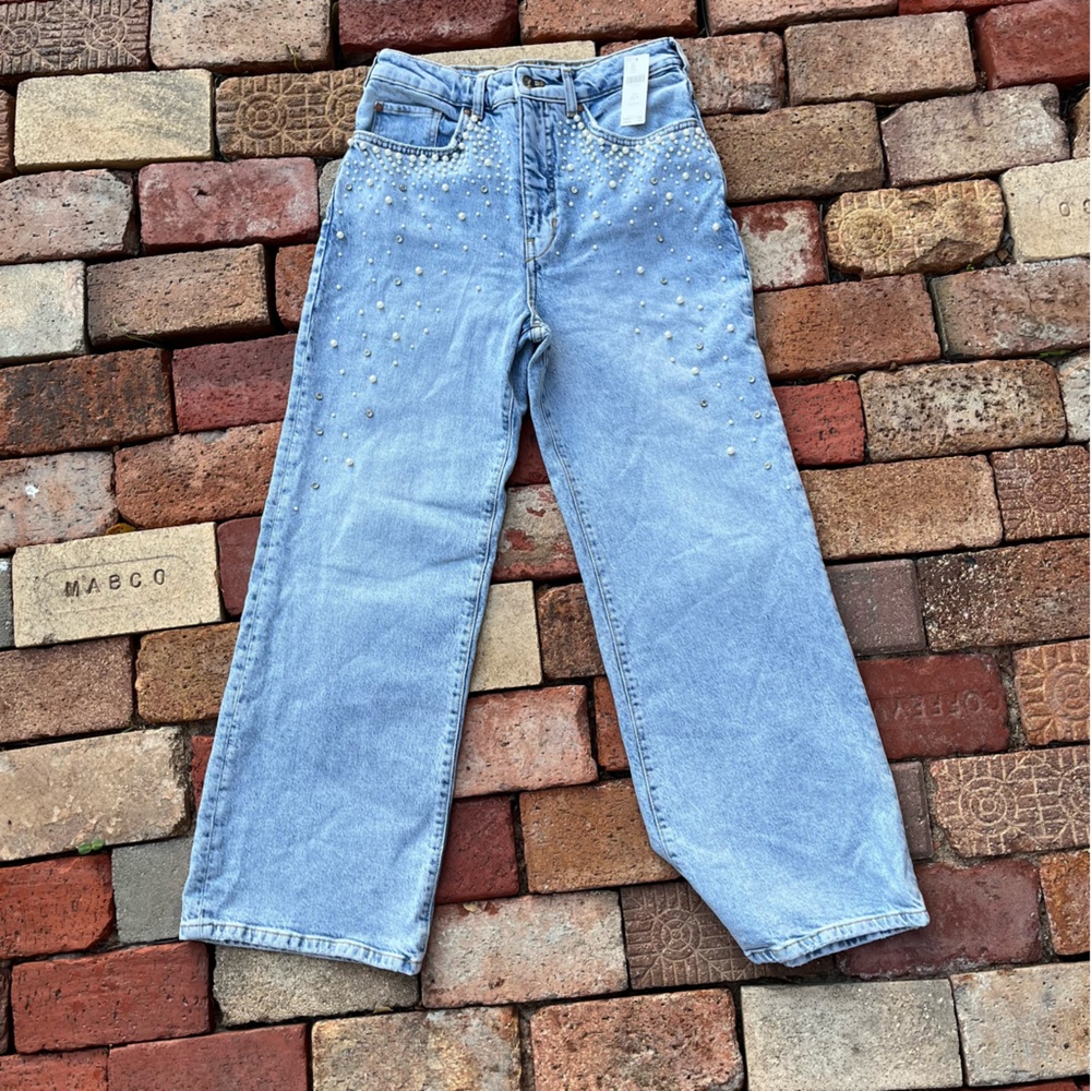 Pilcro Light Blue Women Jeans with Studded Details